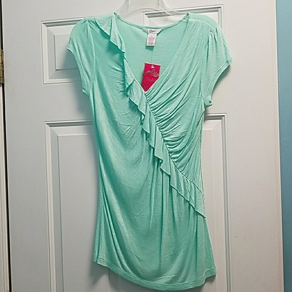 Candie's Tops - NWT Candies size L seafoam top